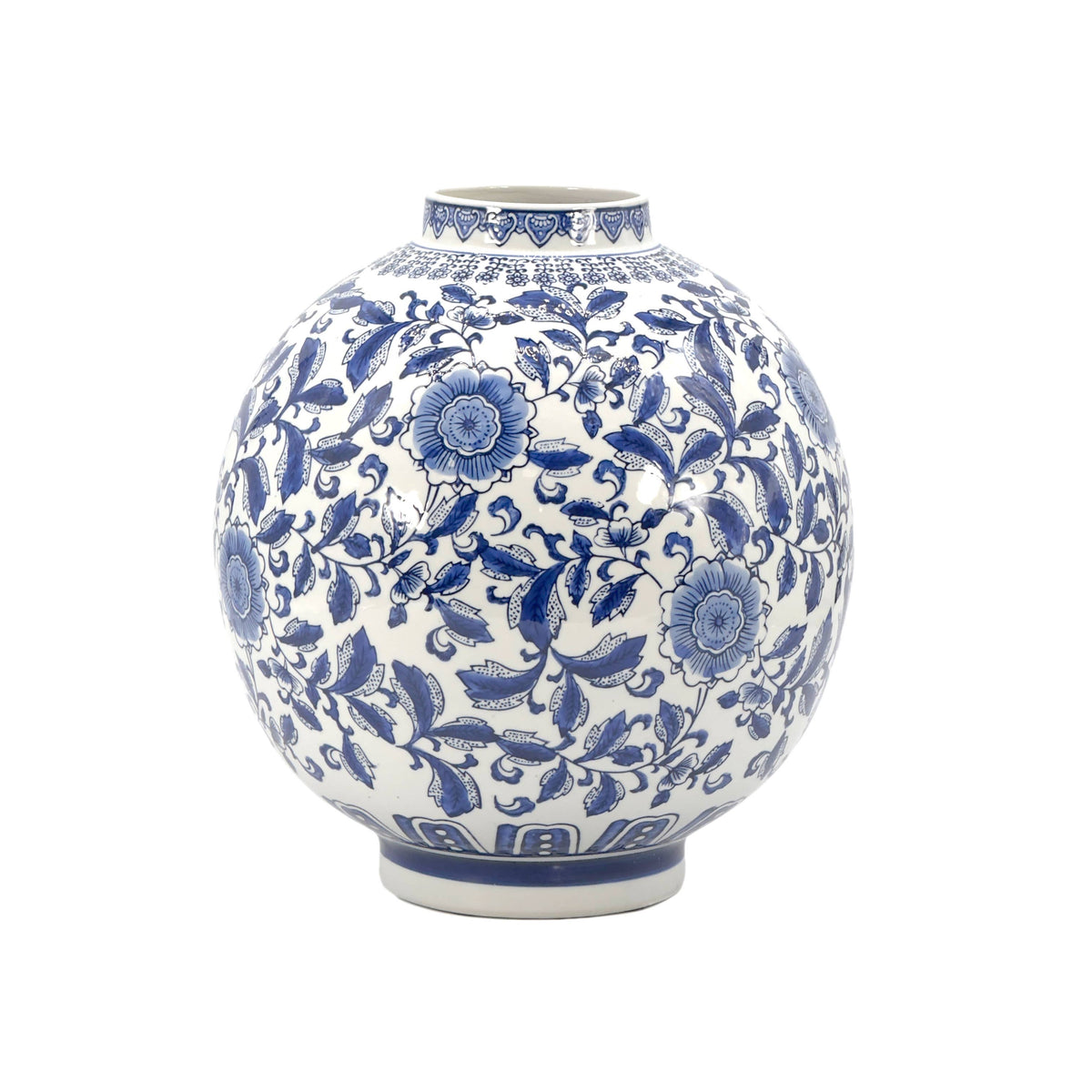 12" Dia Ceramic Globe Vase
