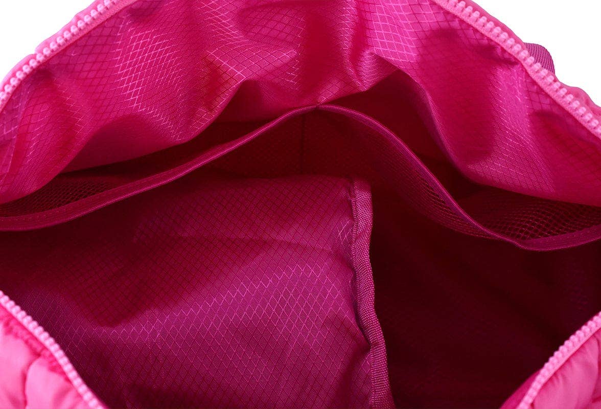 Quilted Puffer Weekender/Duffel Bag