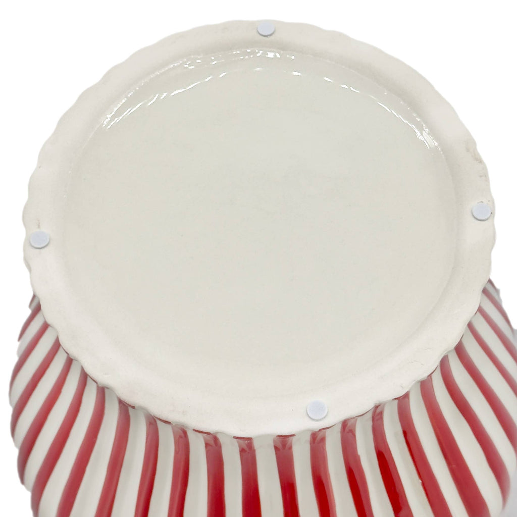 Candy Cane Striped Ceramic Vase 18" [New Colors 2026]
