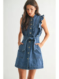 Sleeveless Denim Dress