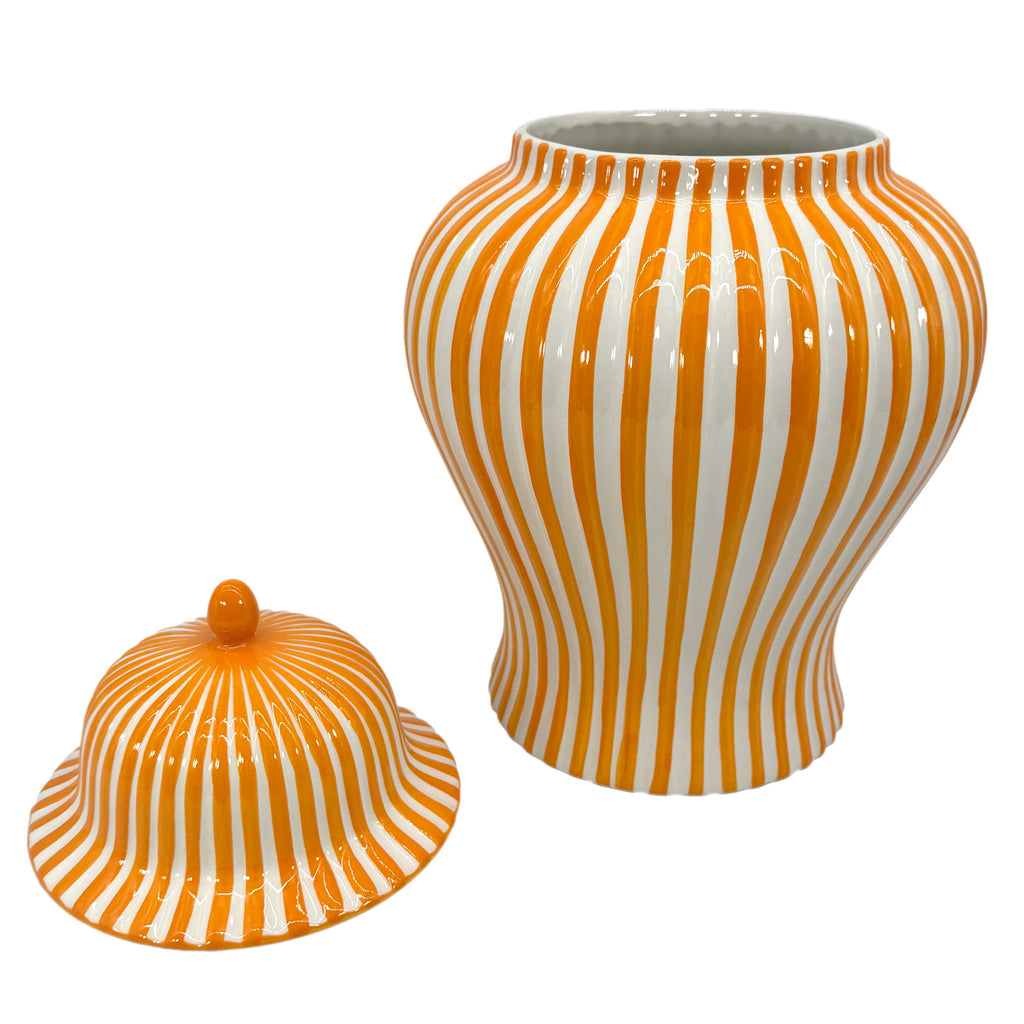 Candy Cane Striped Ceramic Vase 18" [New Colors 2026]
