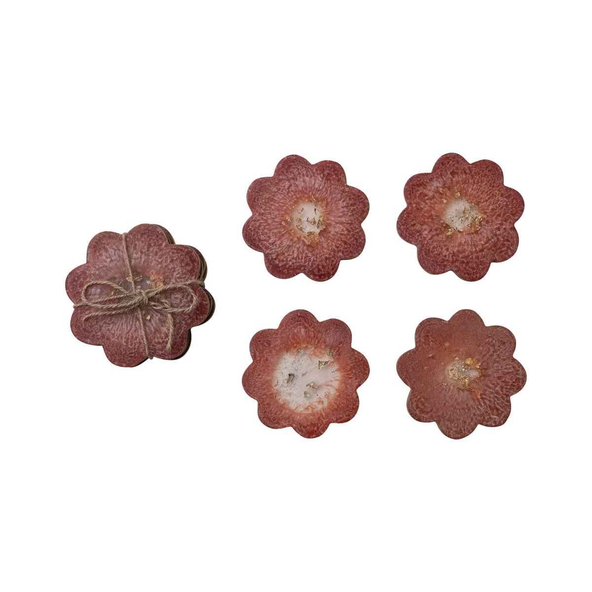 Vintage Flower Coaster Set