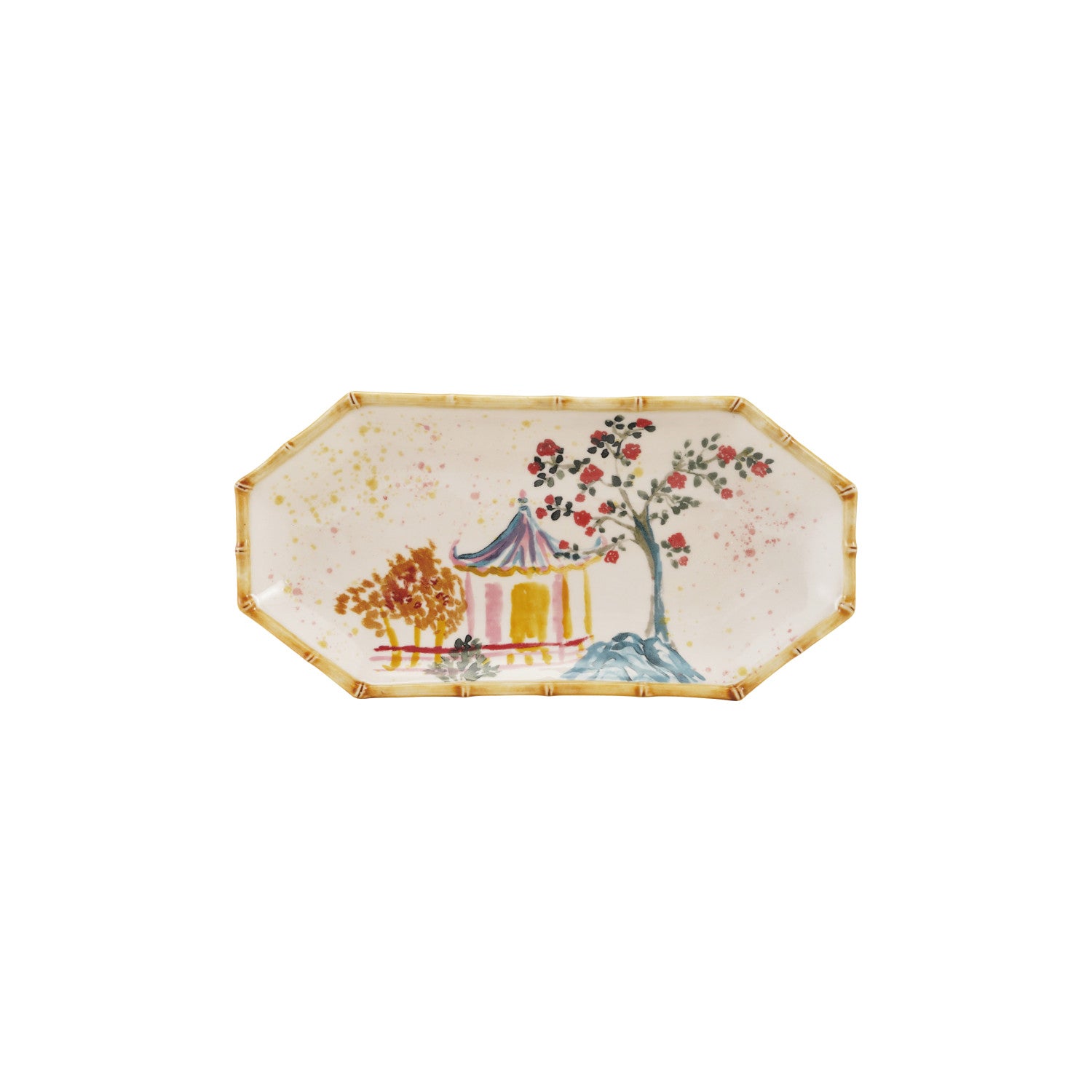 Hand-Painted Scenic Trinket Tray