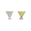 Pastel Stemless Martini Glass