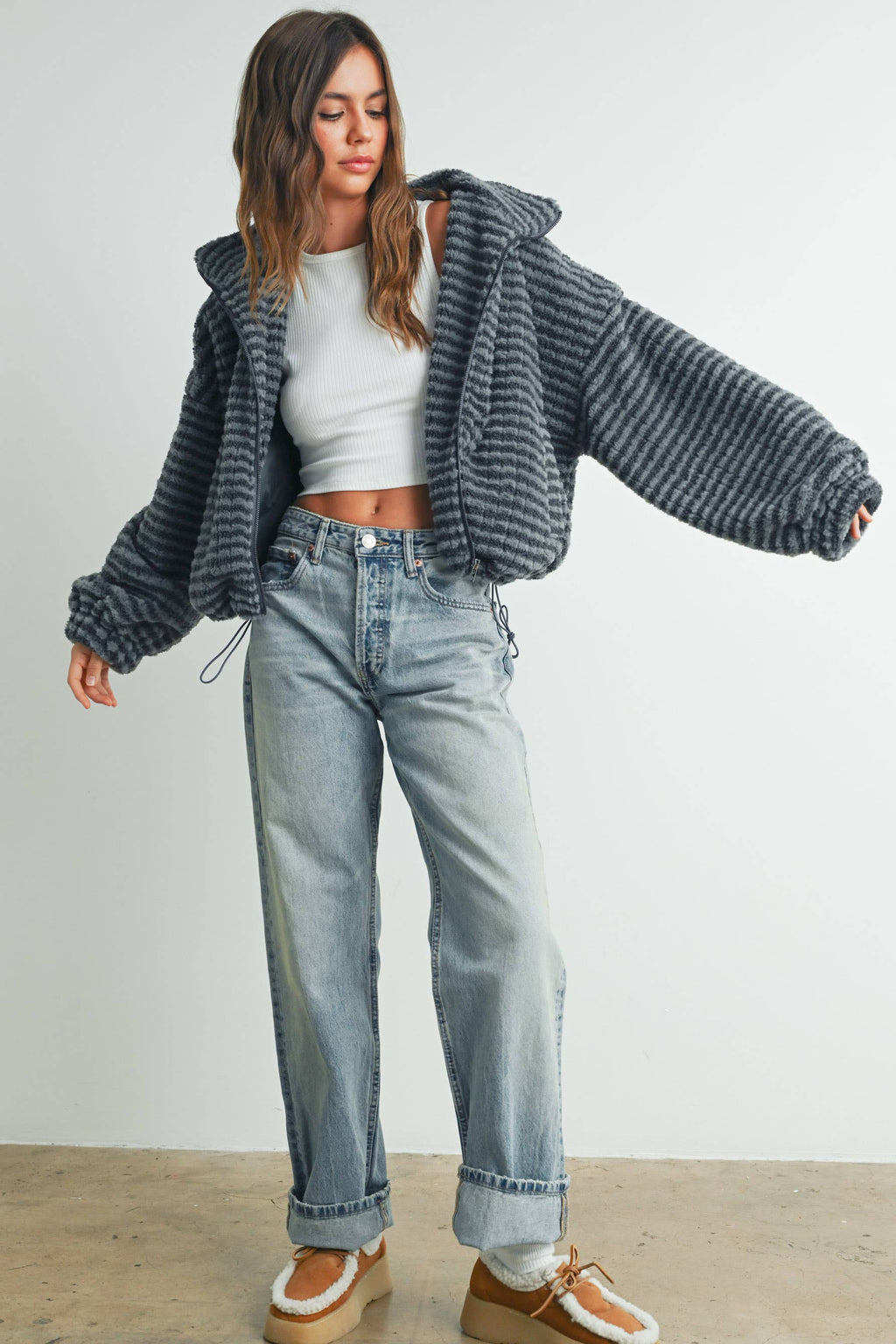 Collared Puffer Jacket - BMJ7497