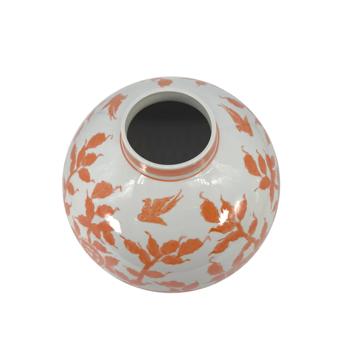 12" Dia Ceramic Globe Vase