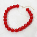 SECRET BOX_Bold Chunky Round Beaded Statement Necklace