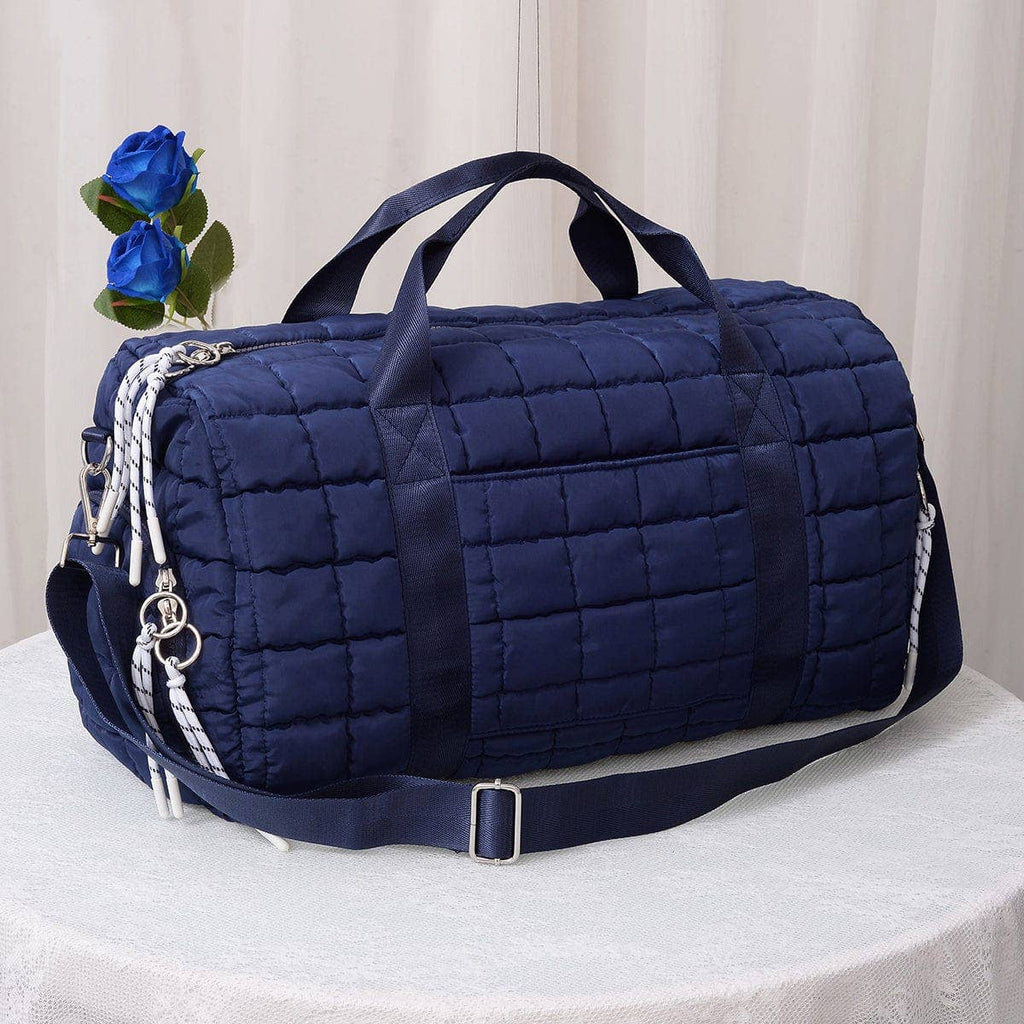 Quilted Puffer Weekender/Duffel Bag