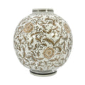 12" Dia Ceramic Globe Vase