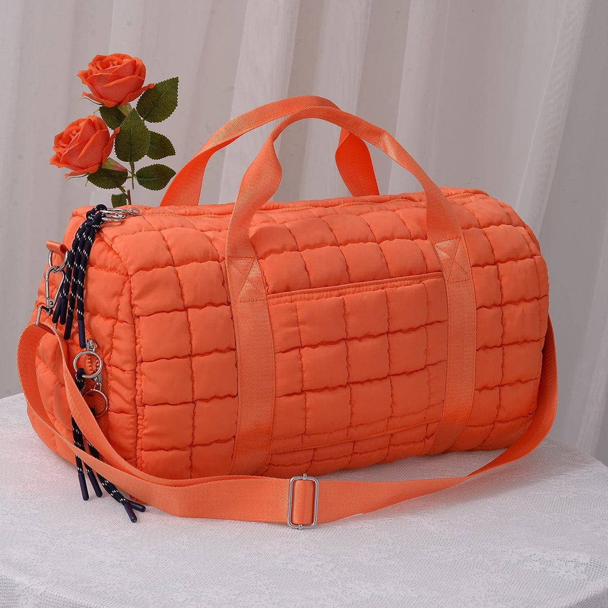 Quilted Puffer Weekender/Duffel Bag