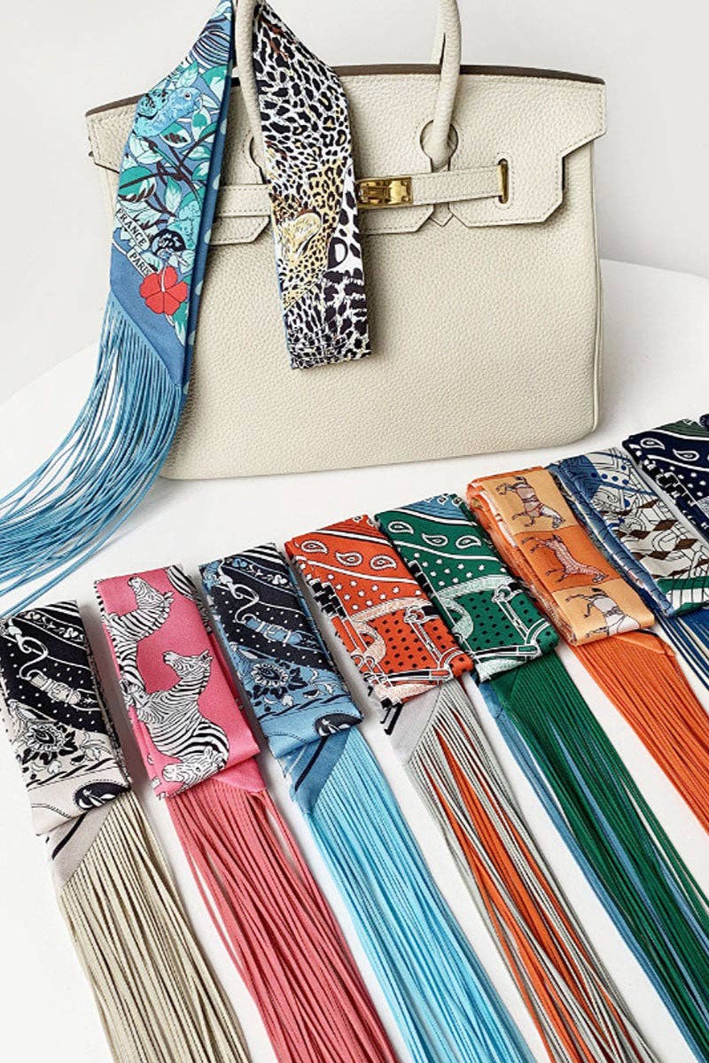 Printed Fringed Detail Scarf
