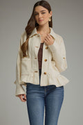 Ruffle Hem Jacket