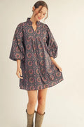Medallion Print Dress