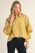 Yellow Polka Dot Blouse