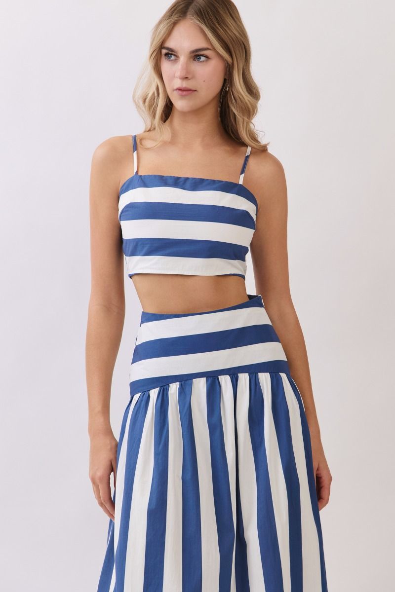 Coastal Stripe Crop Top