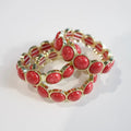 Coral Red Statement Bracelet